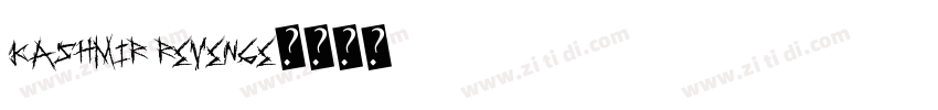 Kashmir Revenge字体转换